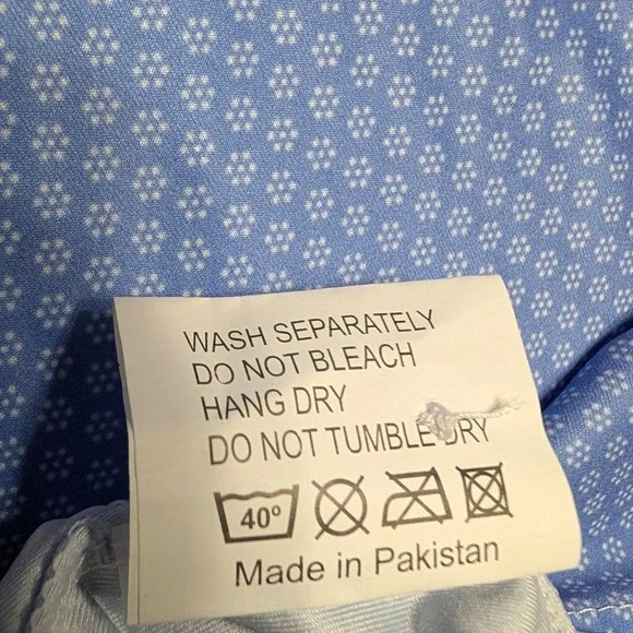 Collars & Co Featherweight Dress Collar Blue Grove Flex Polo Shirt XL Relaxed - Picture 9 of 11